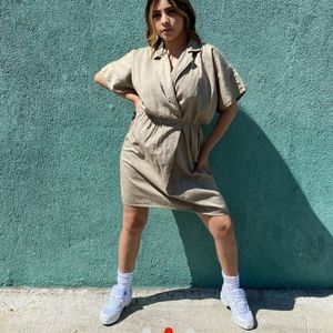 Khaki dress from los Angeles apparel
